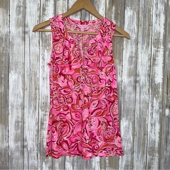 Lilly Pulitzer Tops - Lilly Pulitzer Calissa Sleeveless Blouse
